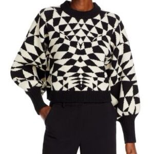 Farm rio  Black and White Sweater- never worn